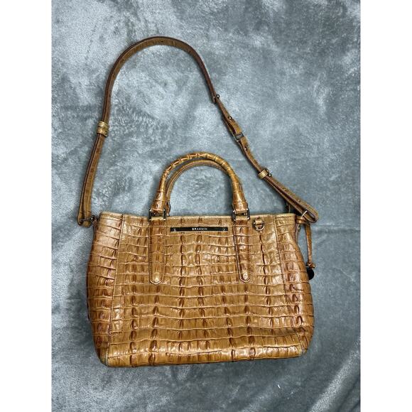 Brahmin Handbags - Brahmin Mini Arno Whiskey La Scala Shoulder Cross Body Bag